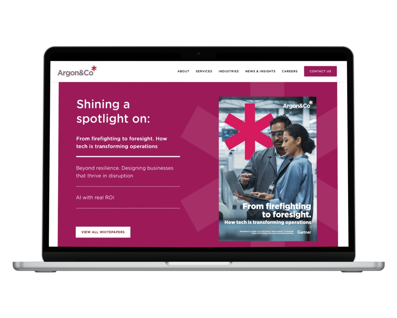 Argon & Co case study webpage